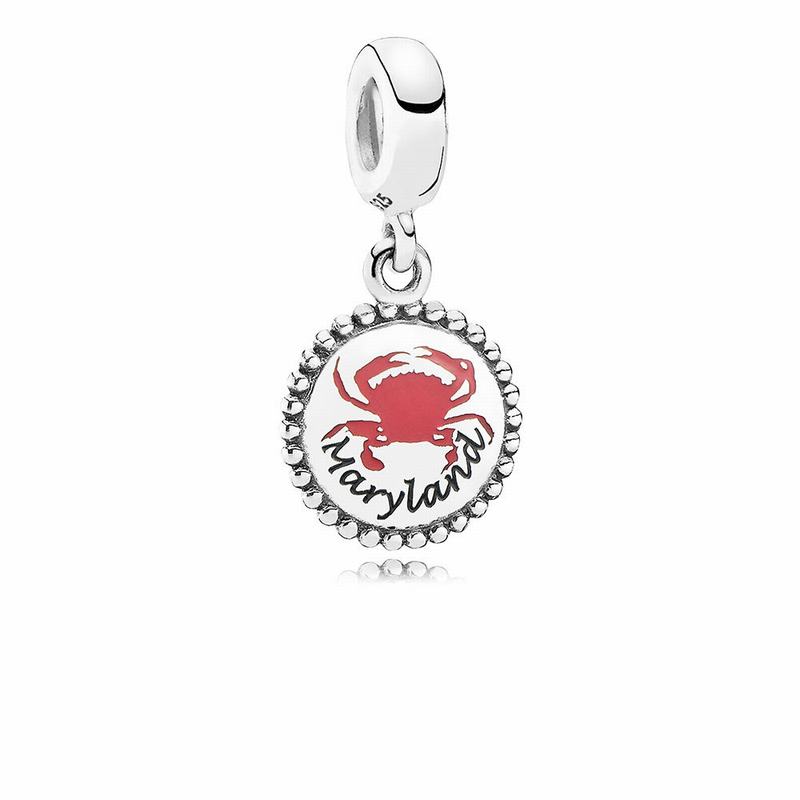 Pandora Maryland Crab Dangle Charm Ireland - Sterling Silver - 175843NOE